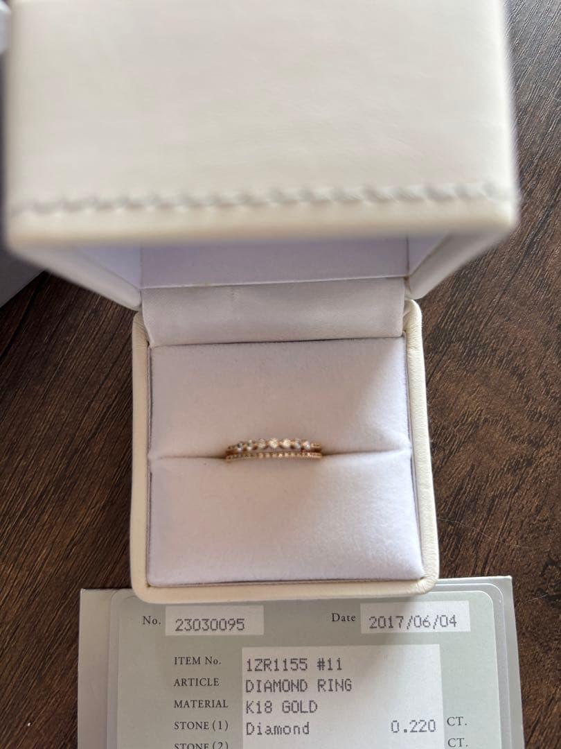 1/11限定価格　スタージュエリー二連ハーフエタニティダイヤモンドリング