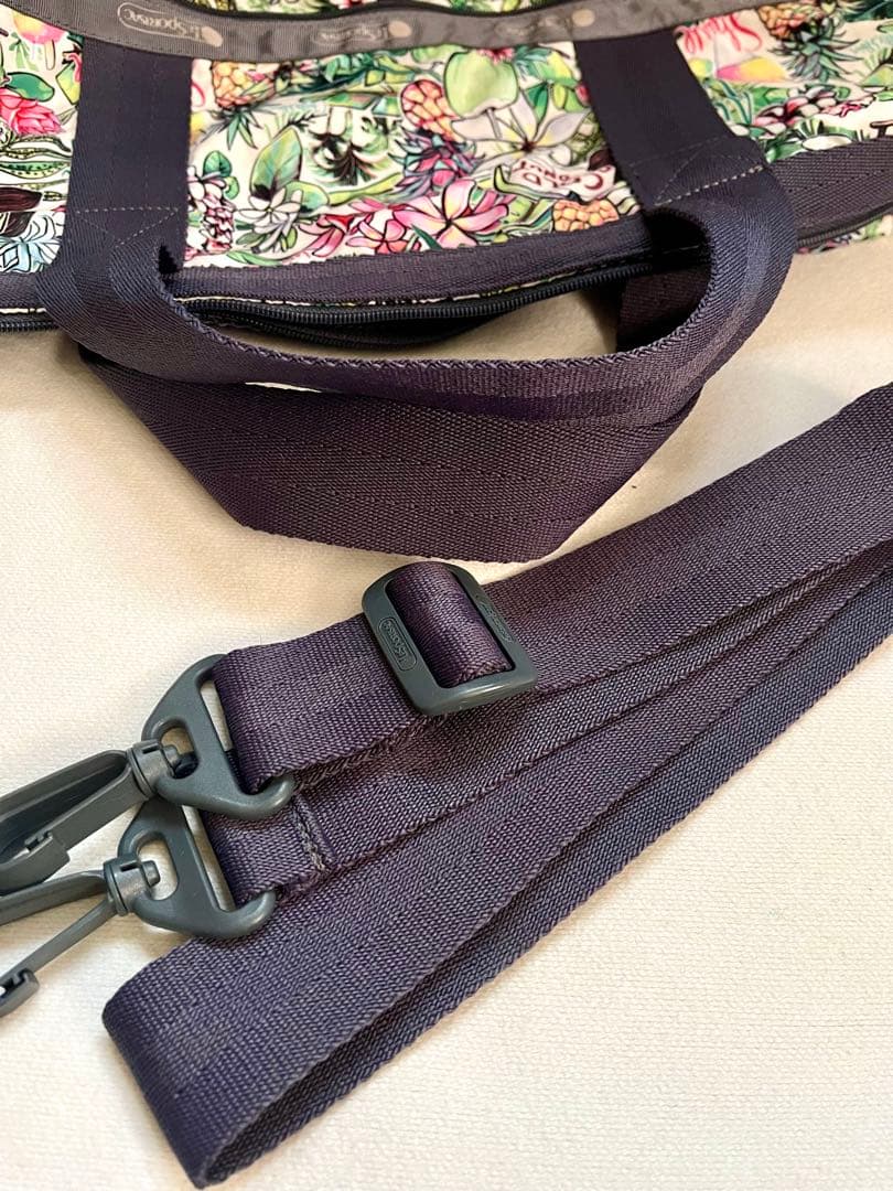 ハワイ限定　クリスティシン.コラボ　アロハマーケット柄　ラージボストンバッグ