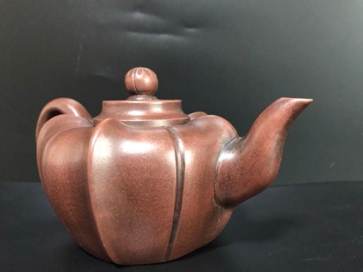 骨董 宜興朱泥急須 八三老人邵盤珍製