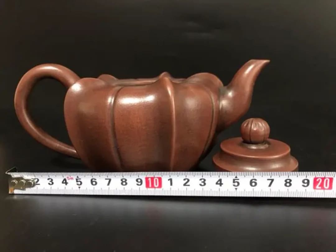 骨董 宜興朱泥急須 八三老人邵盤珍製