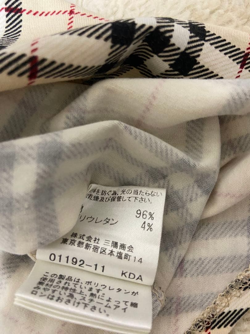 BURBERRY BLUE LABEL リボンチェック柄タンクトップ 38