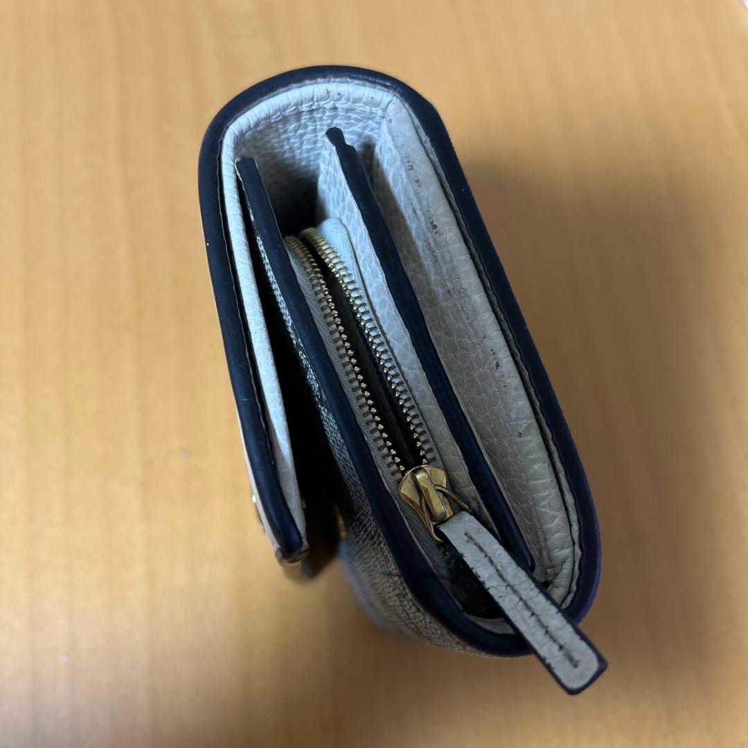 専用です。 GUCCI 二つ折り財布 ホワイト グレー
