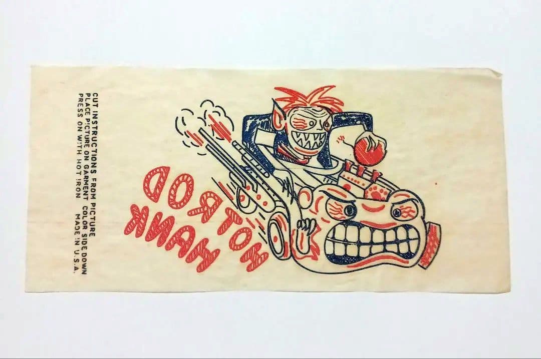 hot rod ビンテージ転写紙 アイロンプリント モンスター 40s 50s