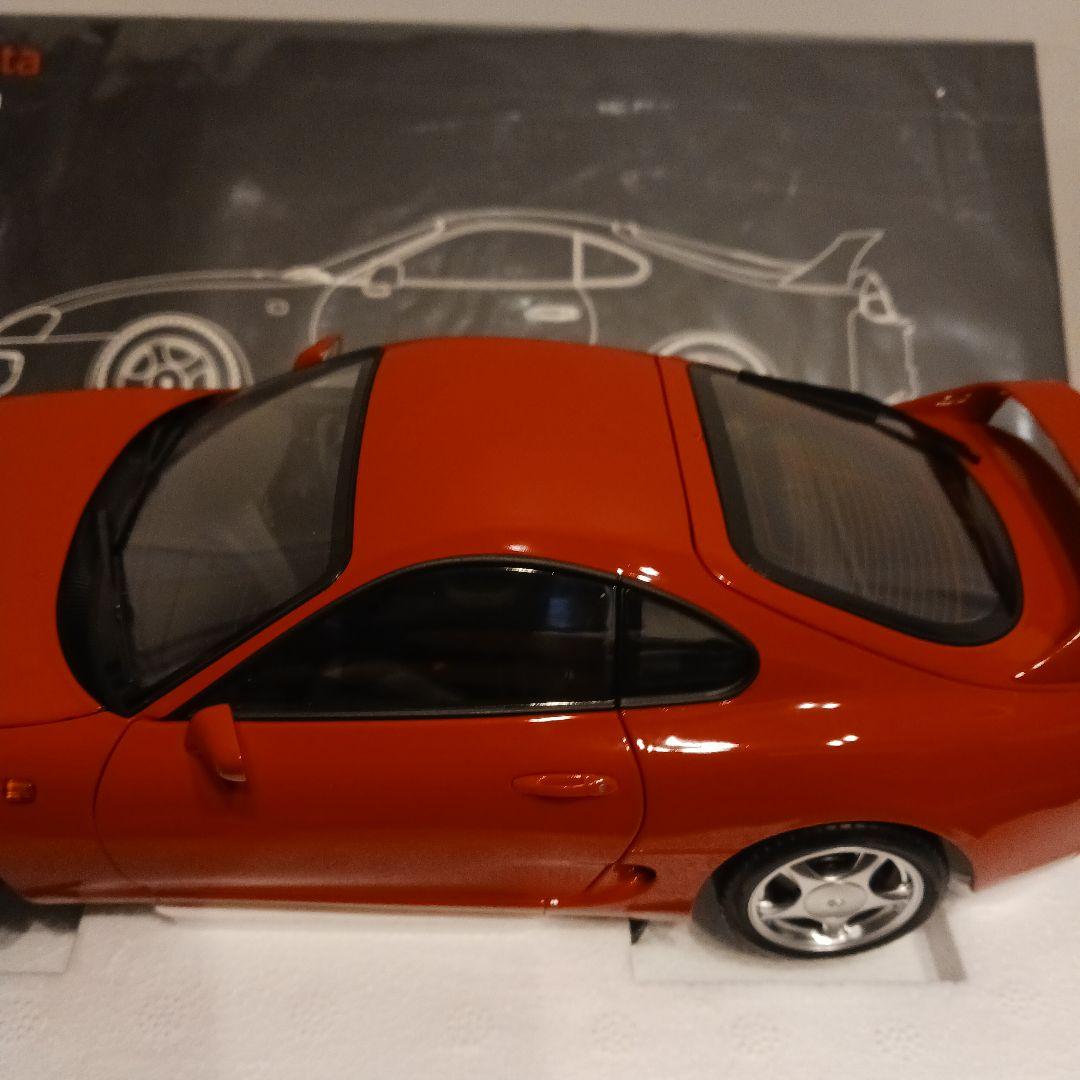 LCD トヨタ　スープラ　1/18　ミニカー　レッド