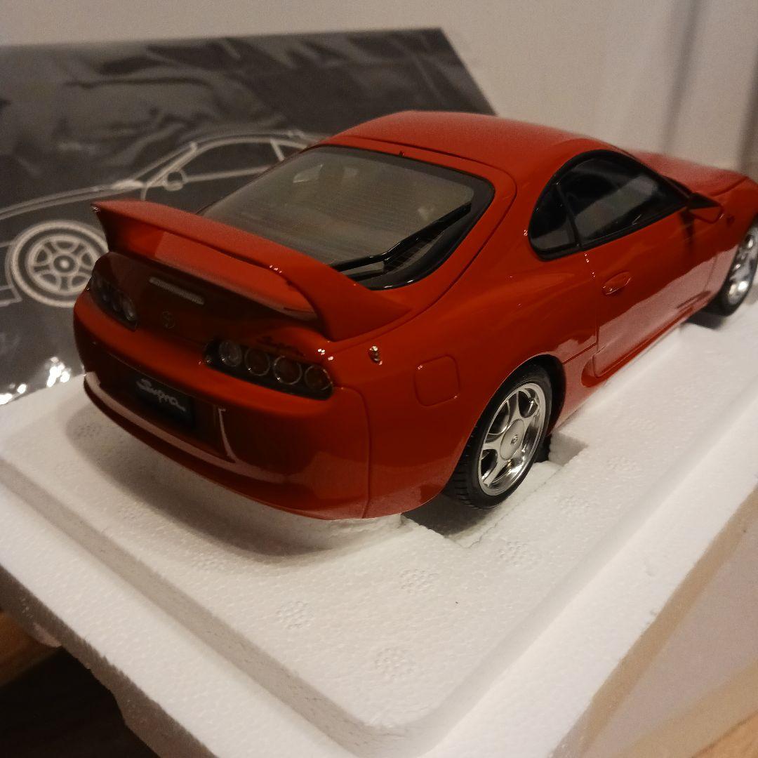 LCD トヨタ　スープラ　1/18　ミニカー　レッド