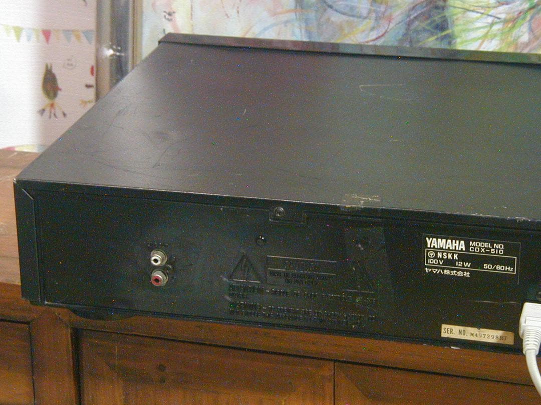 ★ヤマハ　ＣＤプレーヤー、ＣＤＸ‐５１０。再生良好。キズ多い補修あり。