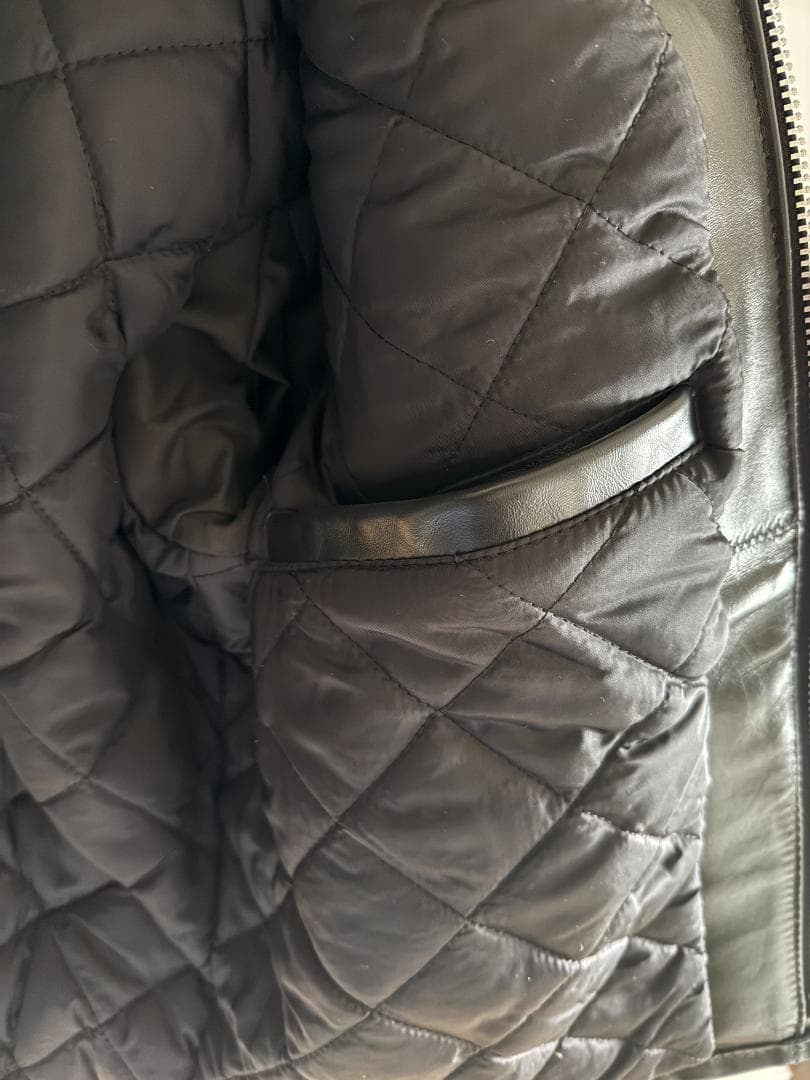 【美品】ビックサイズSchott ブラック 641HH ホースハイド