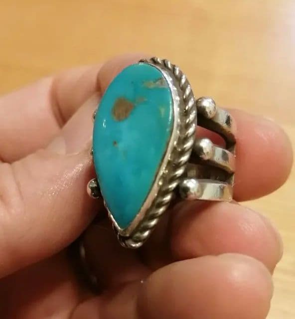 Herman Smith ハーマンスミス キングマンターコイズ リング！ナバホ