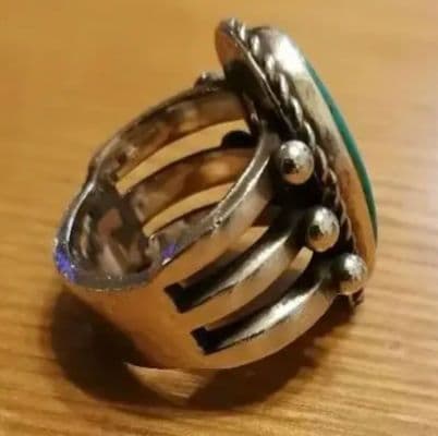 Herman Smith ハーマンスミス キングマンターコイズ リング！ナバホ