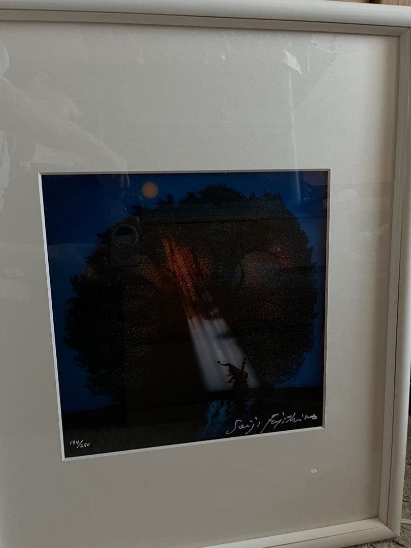 ☘*️様 藤城清治 月光の響き 影絵作品ライトアップアート」　サイン入り値下げ！