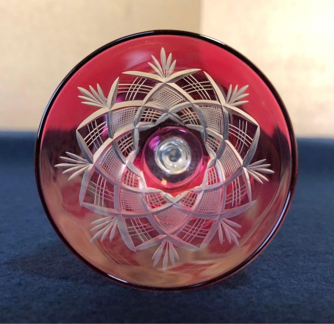 《R》ガラス工芸 江戸切子 グラス5客 木箱　250925あ4