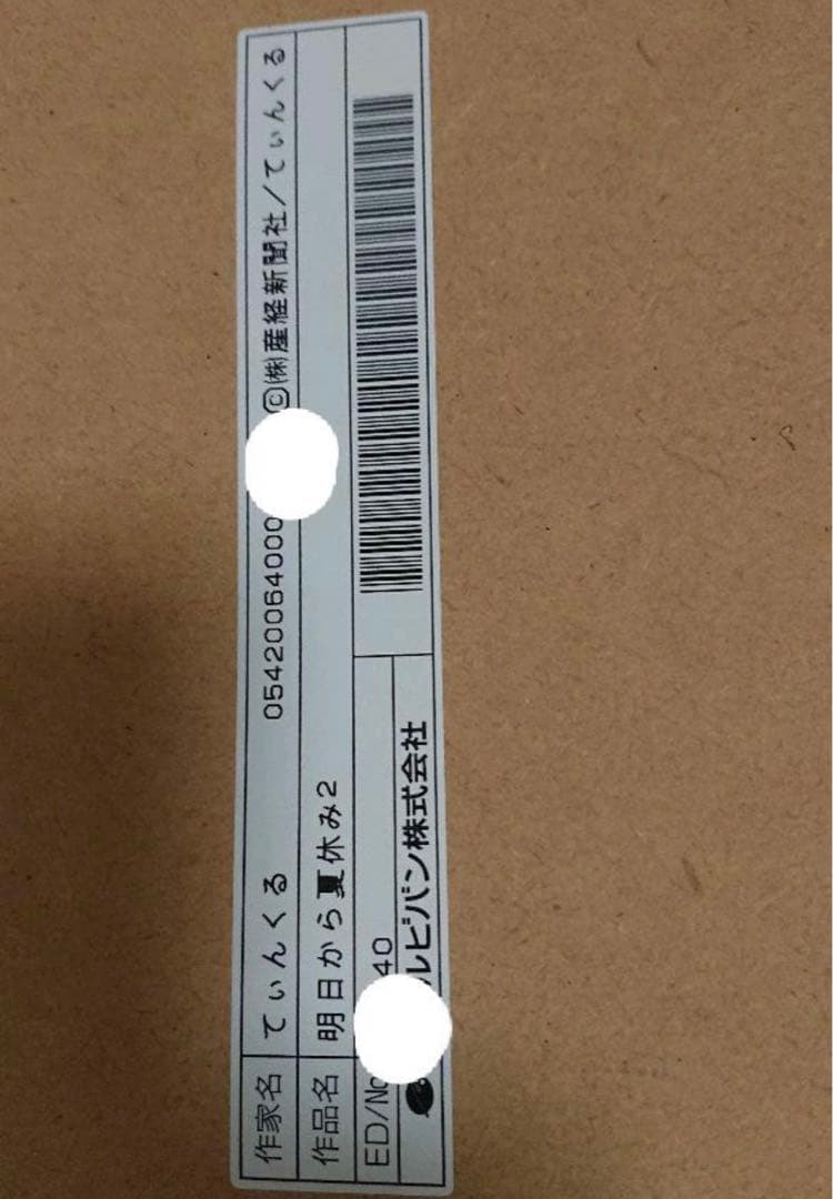 てぃんくる版画　今日から夏休み2 訳あり品