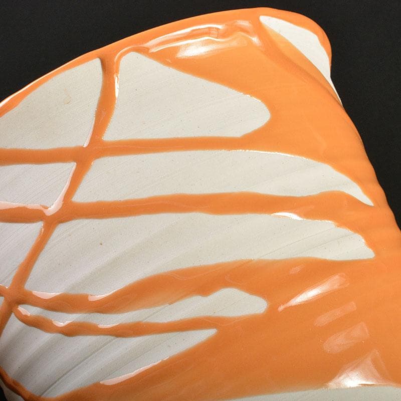 九谷焼　徳田順子(四代八十吉)作　水指　花器　共箱　C　6742C