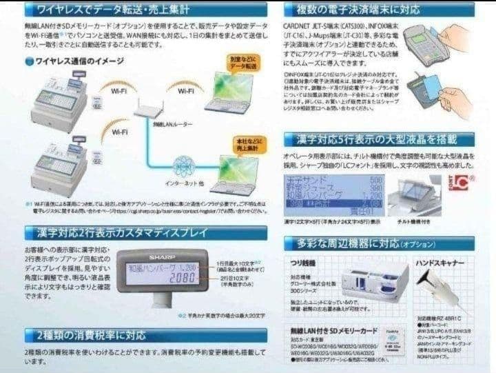 シャープ最上位レジスターER-A411　純正品　660066