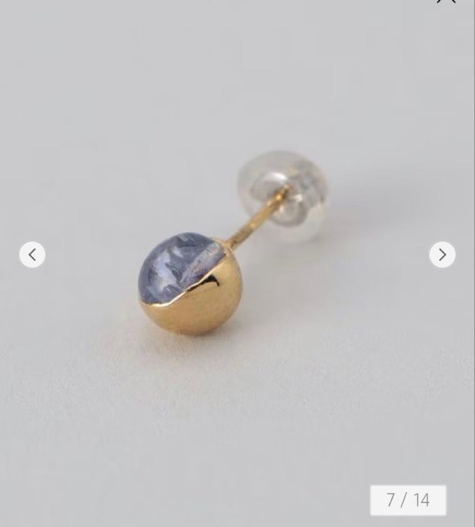 UNITED ARROWS別注 PREEK ブルーゾイサイト ピアス