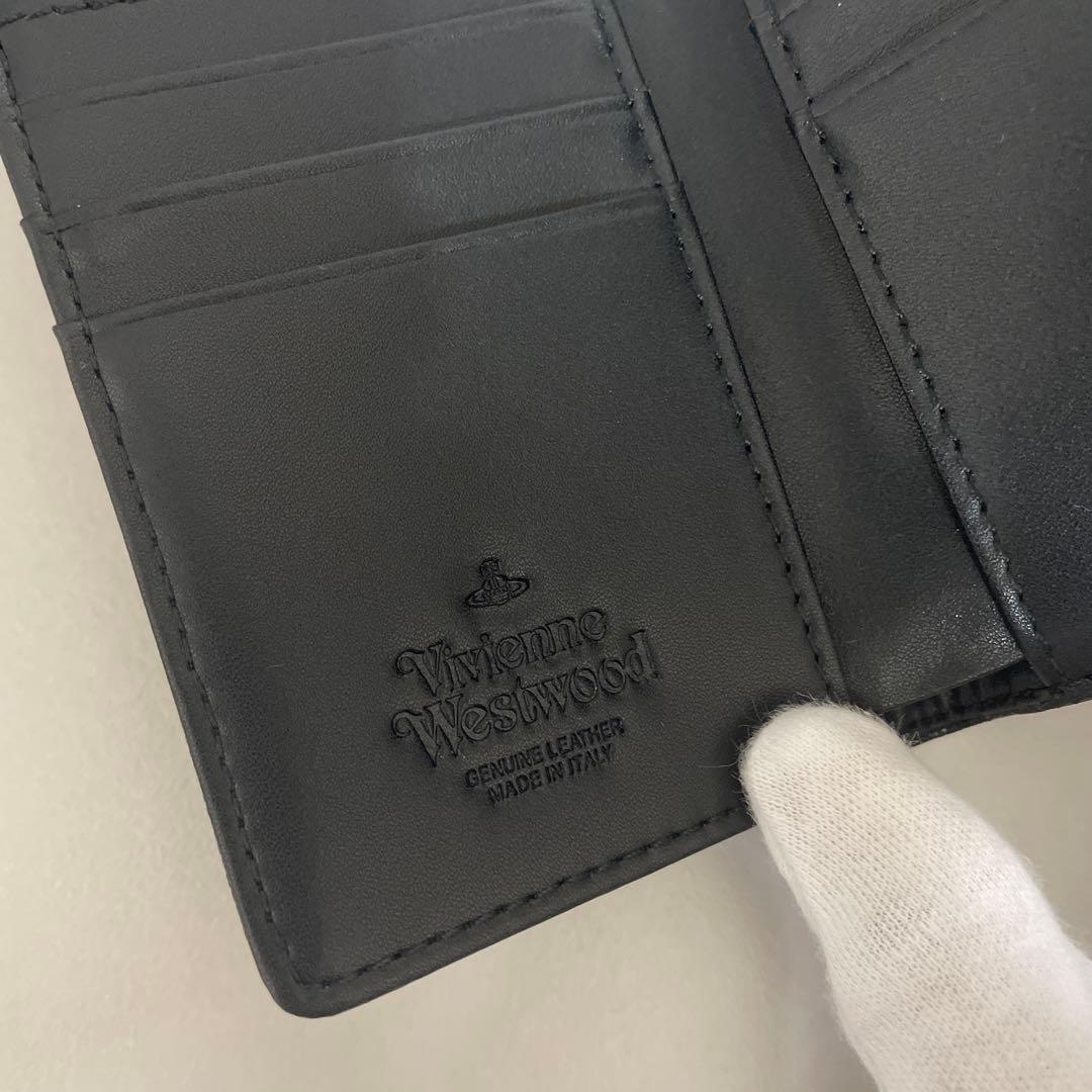 ショッパー付　ヴィヴィアン・ウエストウッド　三折り財布 ブラック