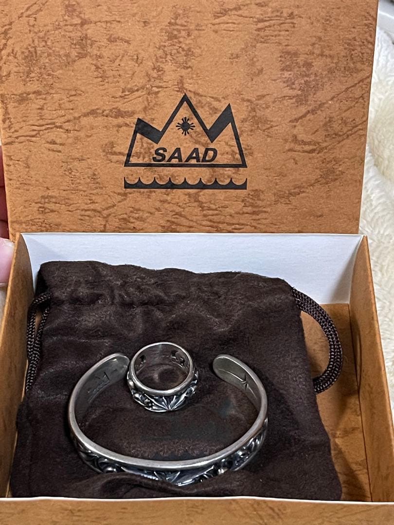 『極美品』SAAD シルバーバングル・リングセット