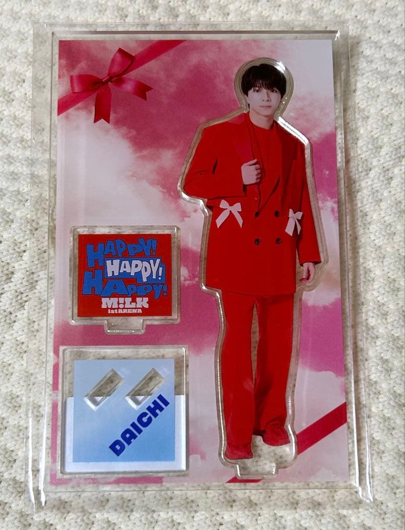 【M!LK】塩﨑太智 アクスタ HAPPY! HAPPY! HAPPY! 赤衣装