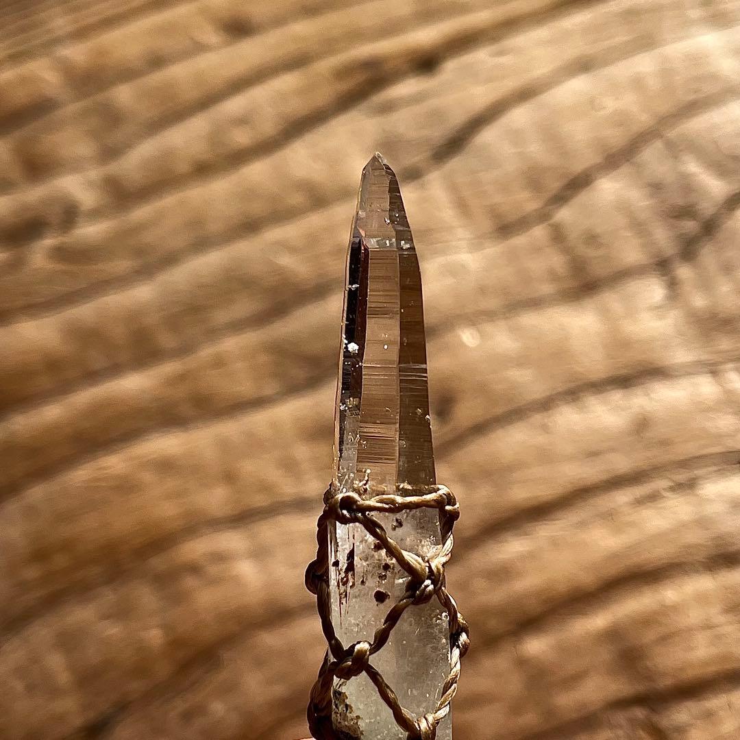 ヒマラヤ水晶 ガネッシュヒマール ＊ マクラメネックレス ペンダント 21