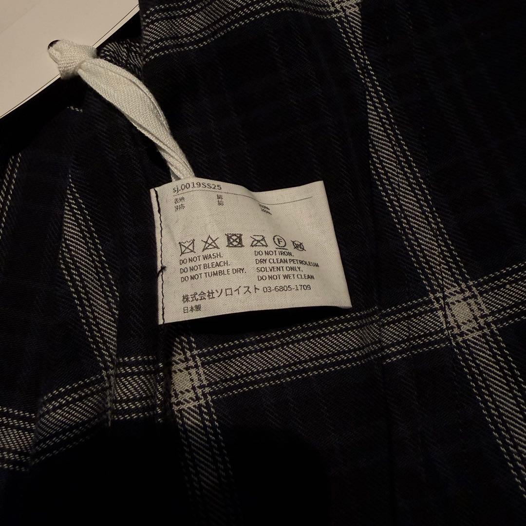 ソロイスト チェック柄 ジップ ブルゾン 44サイズ