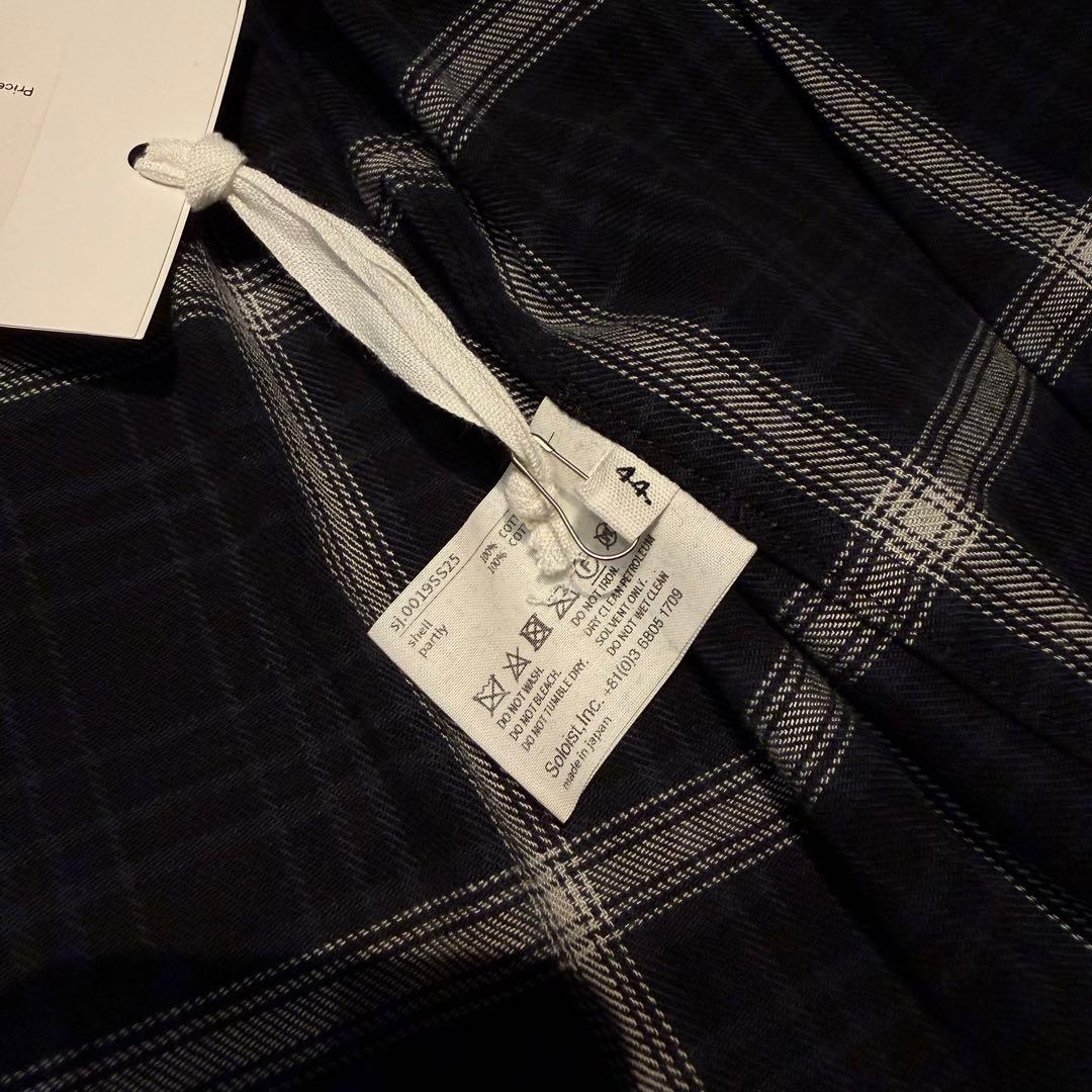 ソロイスト チェック柄 ジップ ブルゾン 44サイズ