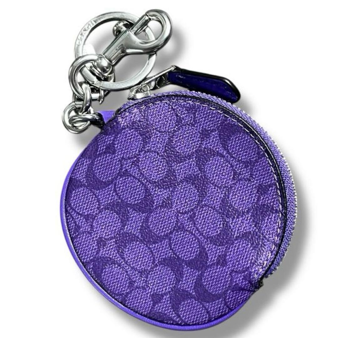 美品 コーチ COACH キーホルダー ケース 財布 シグネチャー ポーチ