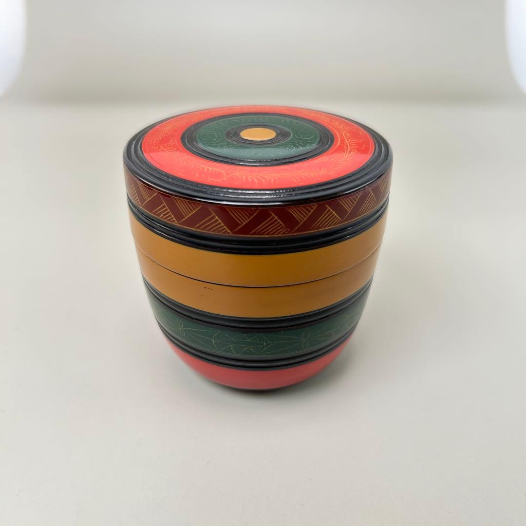 A052赤い漆塗りの棗 4個セット