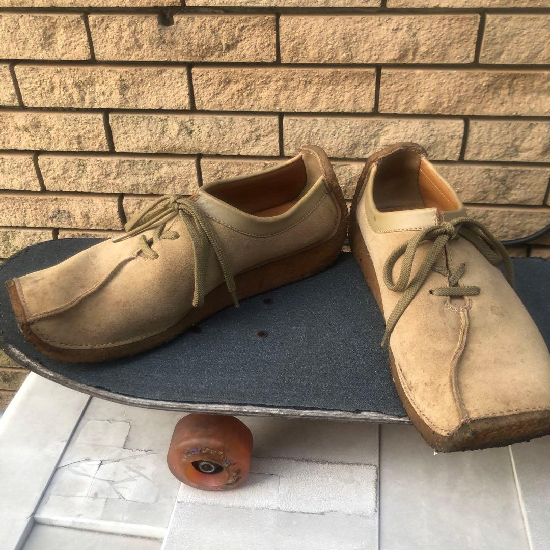 クラークスClarksレアデザイン　デザートシューズ27ワラビーナタリー