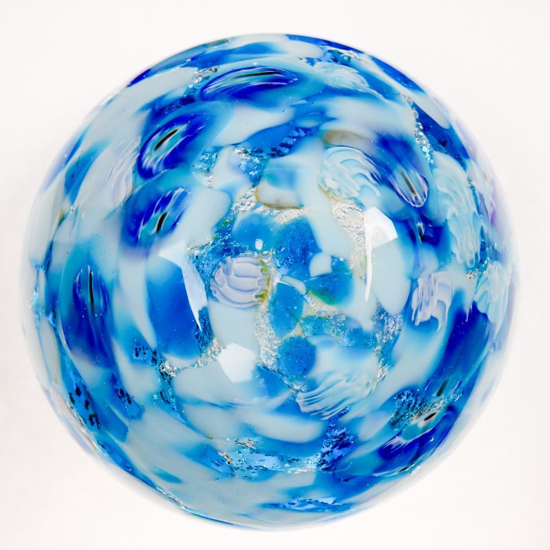 Murano Glass ミルフィオリ ペーパーウエイト 硝子細工