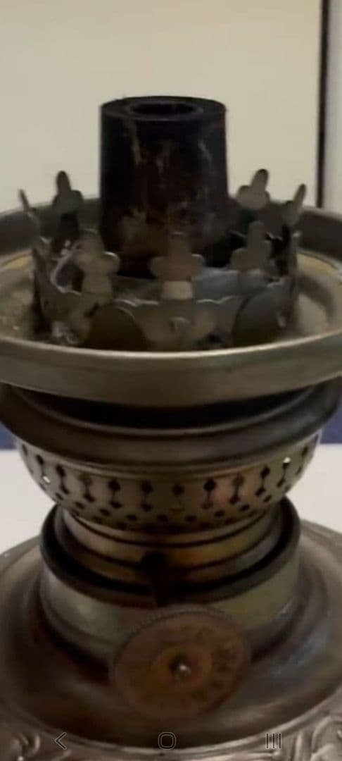 アンティークオイルランプ　小西KONISHI JAPAN　明治時代