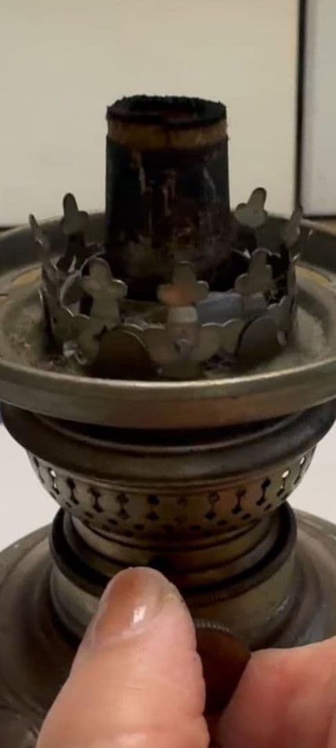 アンティークオイルランプ　小西KONISHI JAPAN　明治時代