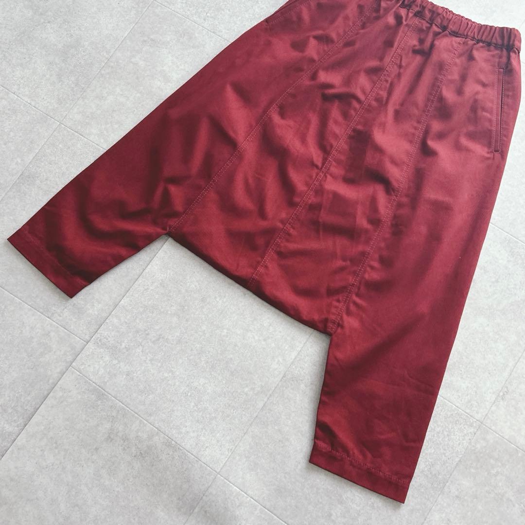 未使用級✨ コムデギャルソン コムデギャルソン サルエルパンツ ウエストゴム 赤