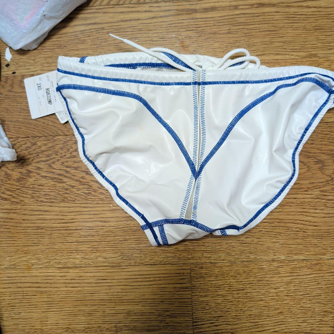 Mizuno 競泳水着 ホワイト/ブルー 2O