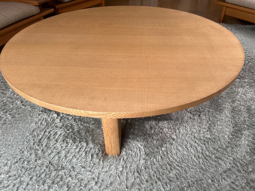 アクタス　無垢材　120丸テーブル