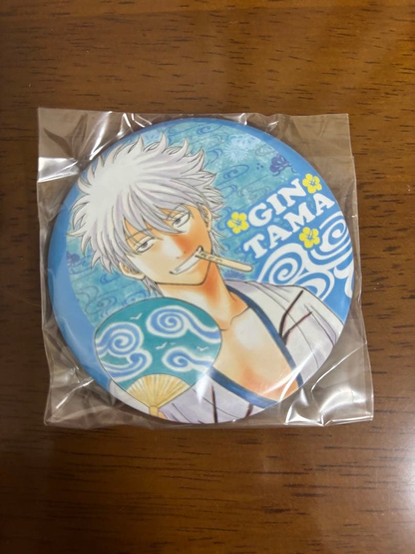 銀魂 坂田銀時 缶バッジ　ジャンプステーション沖縄限定