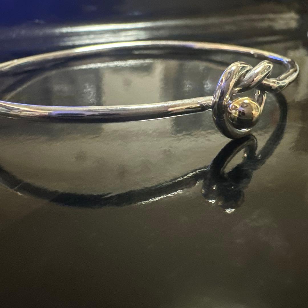Tiffany&Co.ティファニーフック&アイ ラブノットバングル925/750
