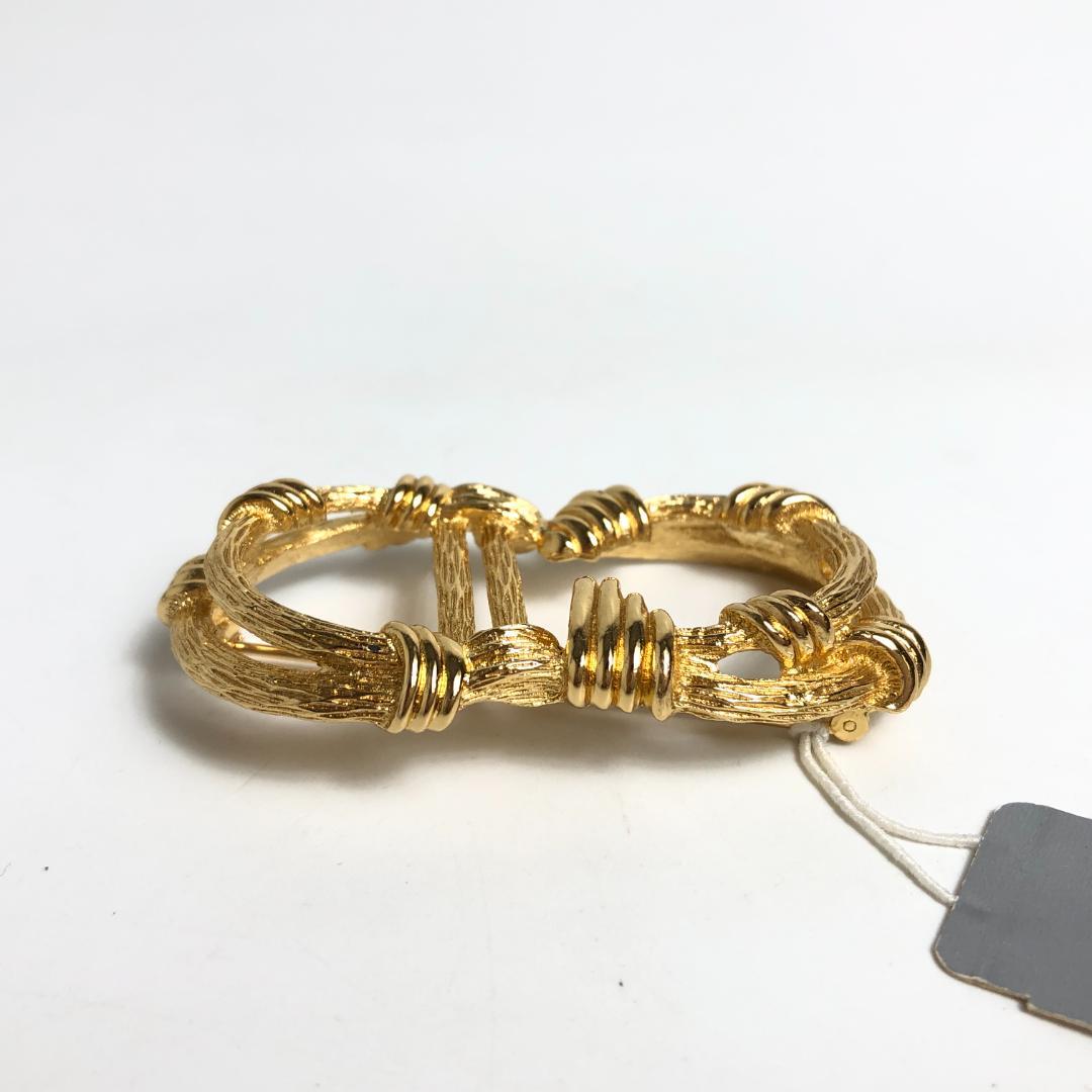 【未使用保管品】1E135/ディオール/ブローチ/CDロゴ/ゴールド/オールド