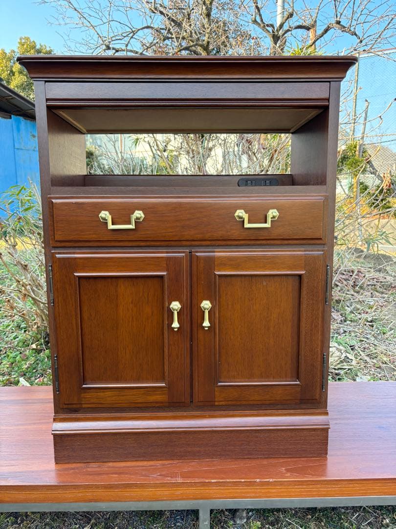 maruni マルニ　地中海シリーズ　TEL/FAX台 電話台　高級家具