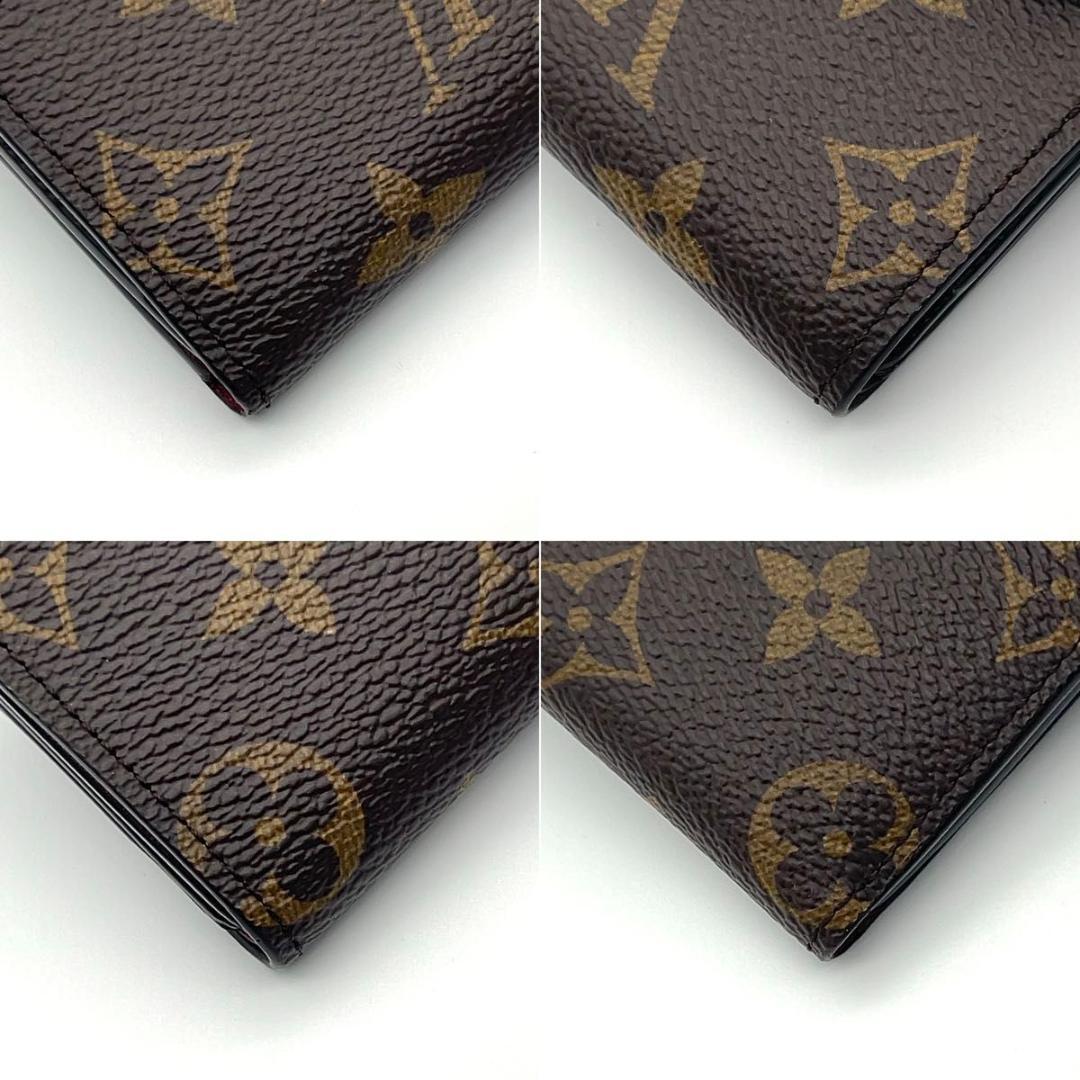 極美品★LV モノグラム 三つ折り財布 小銭入れ無し コンパクト スリム