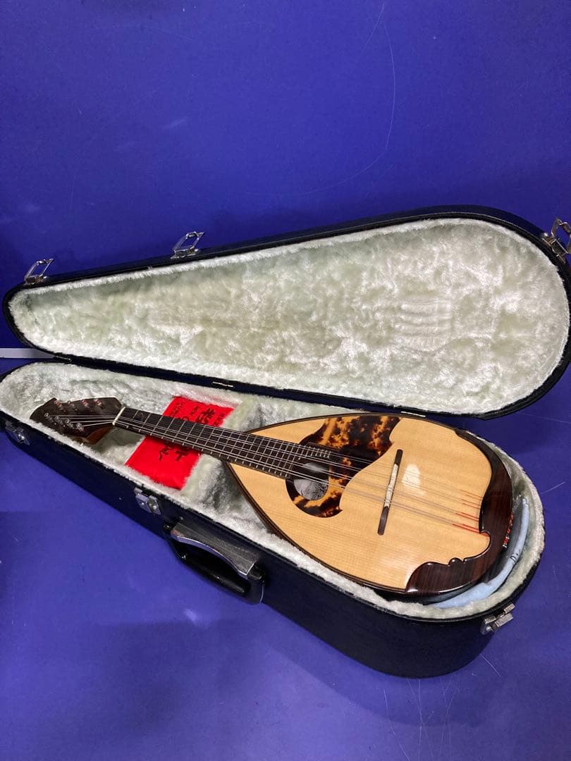 I）美品 落合忠男 手工 マンドリン Ｍ４ 2001年 ハードケース付