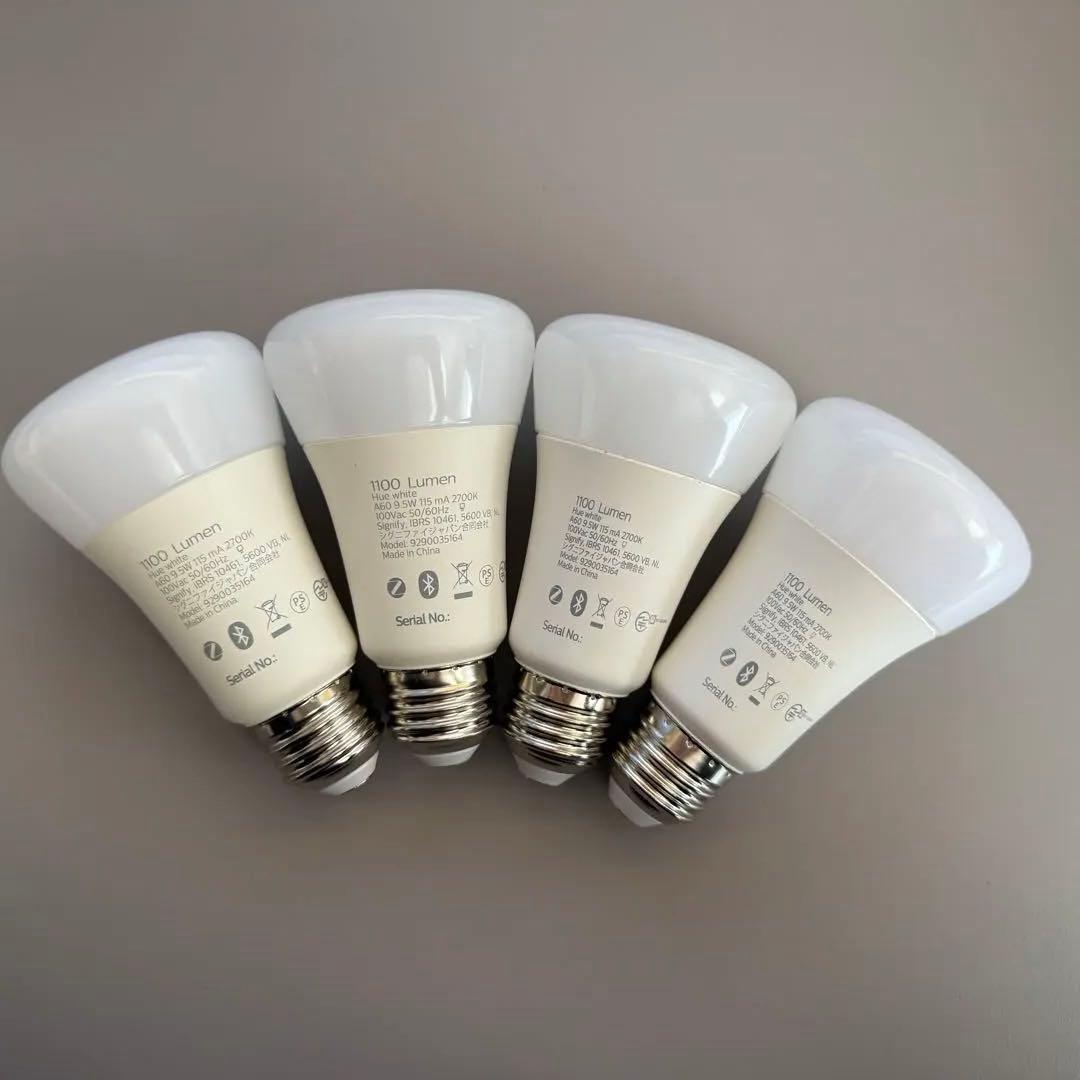 [4個] Philips Hue スマート電球 E26 75W ホワイト