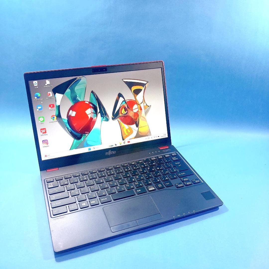 w59✨赤/ 薄型軽量/高速SSD /8GB /オフィス付✨すぐ使えるノートPC