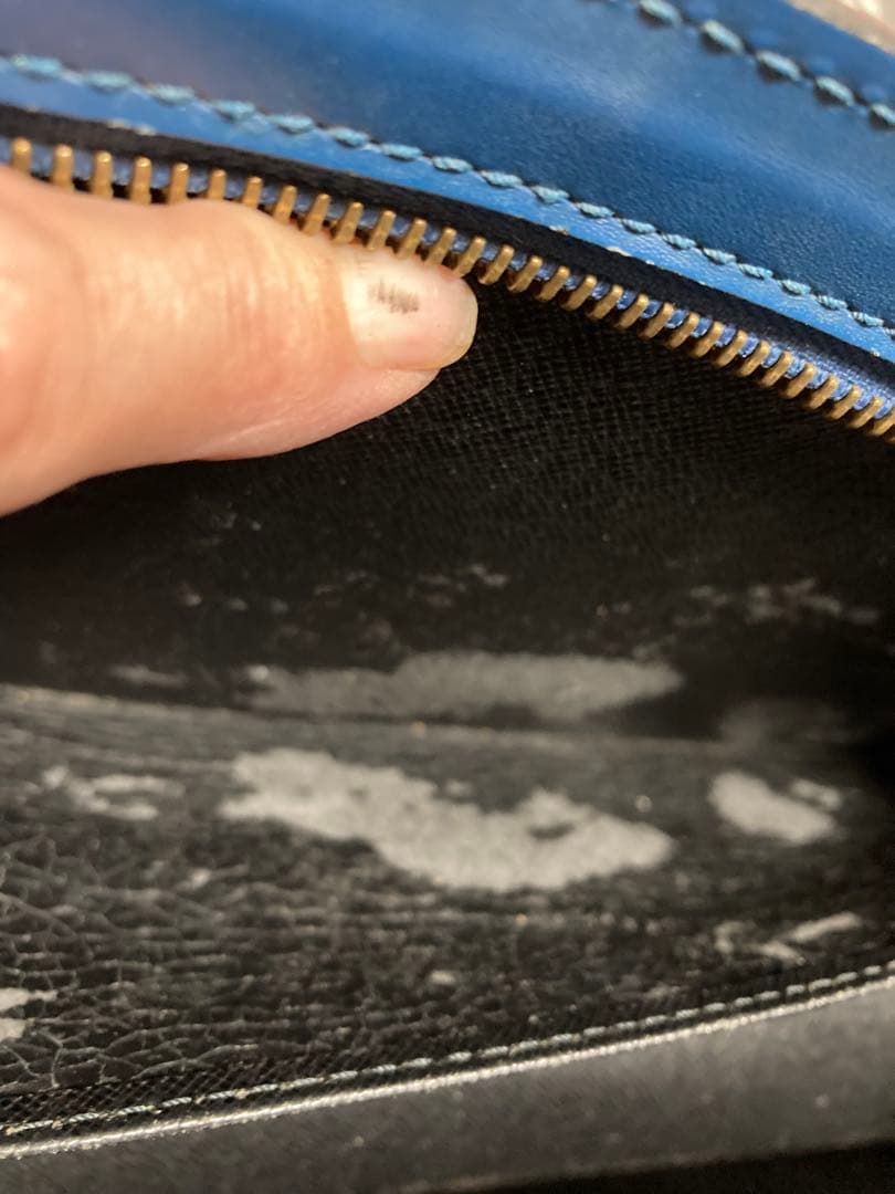 【LOUIS VUITTON】ハンドバッグ　サック トリアングル　エピ　ブルー