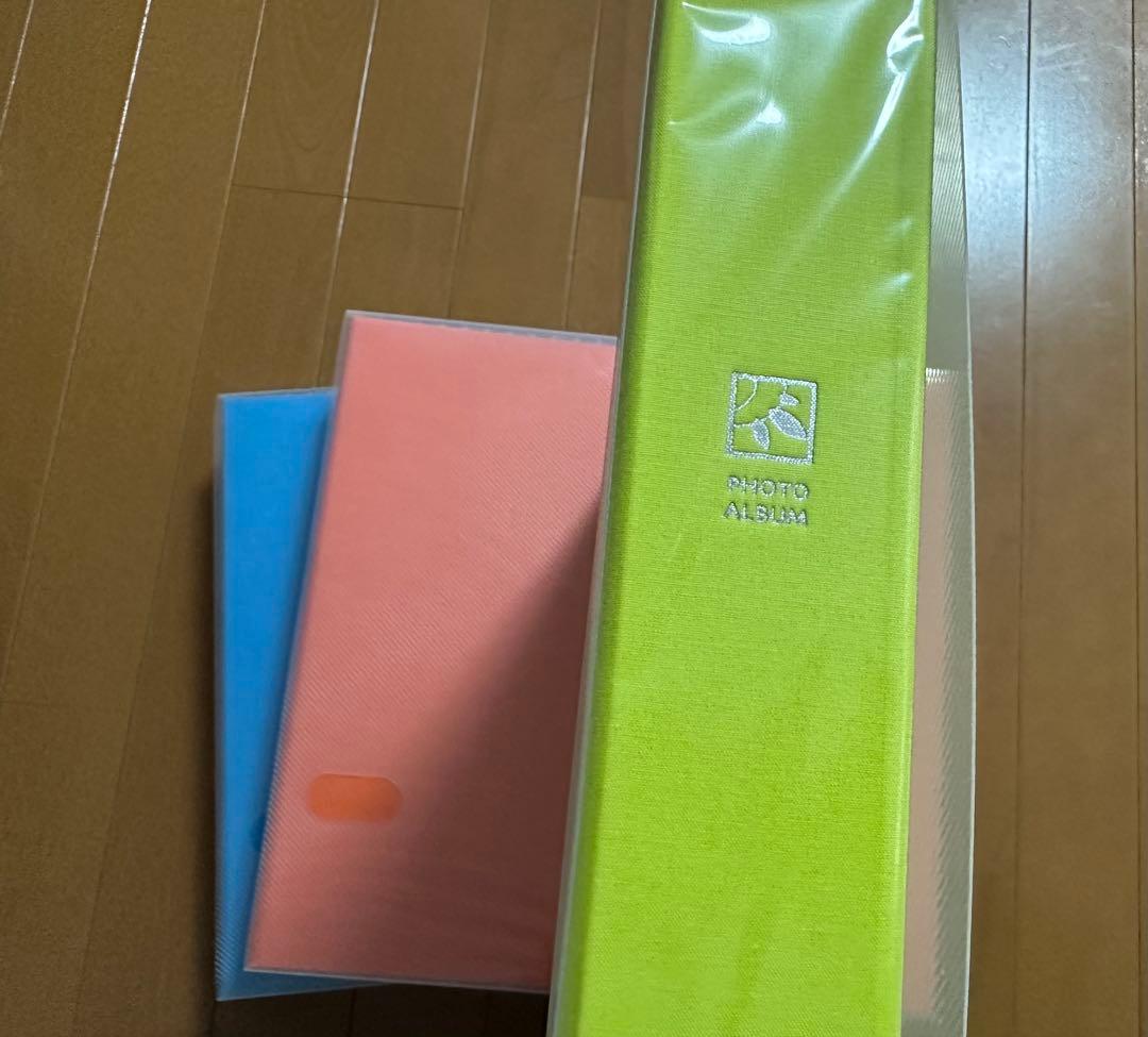 アルバム 3点セット　大容量 見開き12ポケット L判480枚　ナカバヤシ