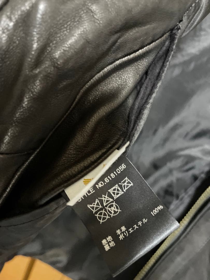 AVIREX（アヴィレックス）シングルライダース羊革ジャケット