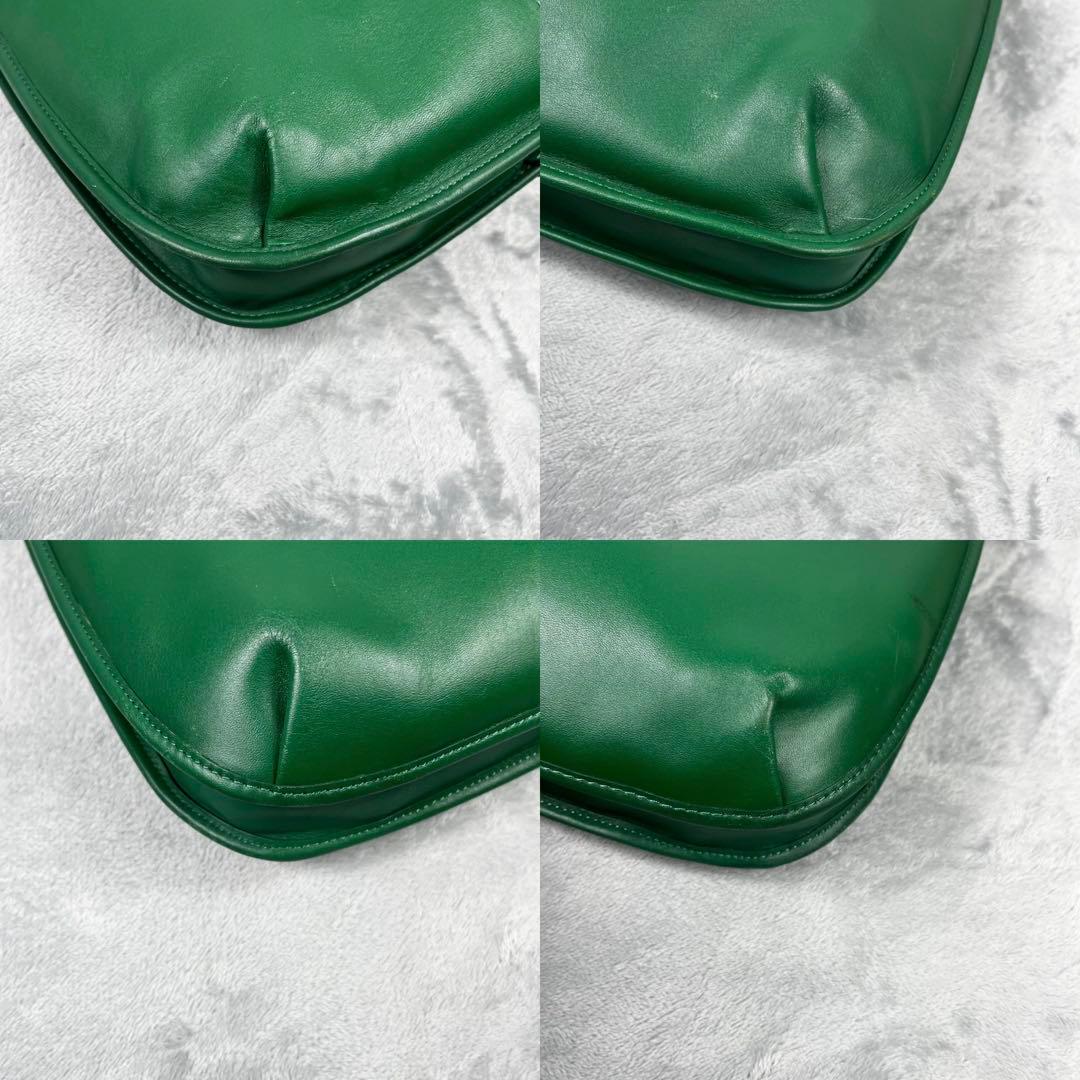 Coach エルゴ33 ショルダーバッグ グラブタンレザー C2264 グリーン