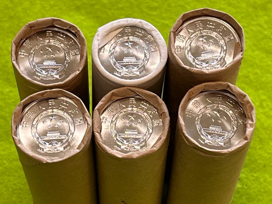 中国硬貨　中国人民銀行　五分　全6巻　1巻50枚　未使用本物 商品説明必読