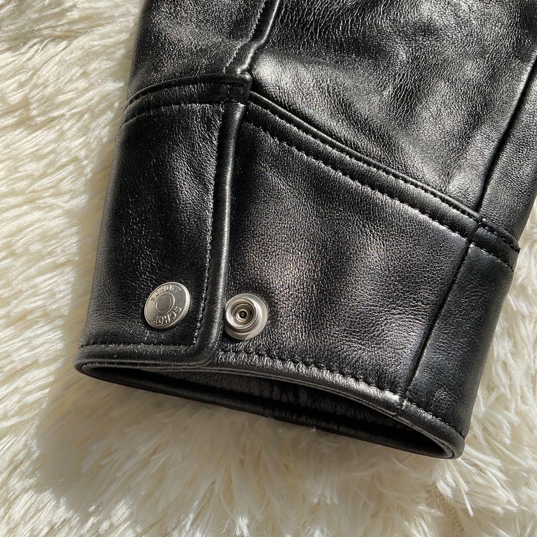 未使用級✨schott レザートラッカージャケット　ライダース　ラムスキン　M