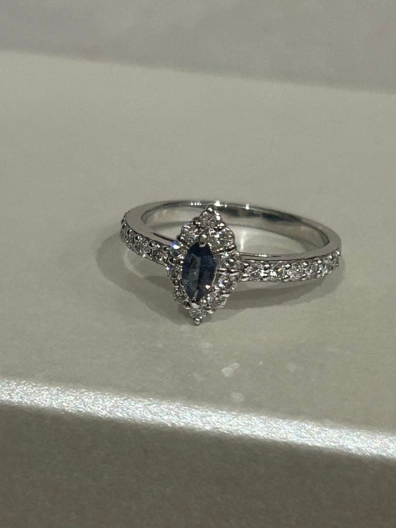 鑑別書付★未使用に近い美品★希少石アレキサンドライト×ダイヤモンドプラチナリング