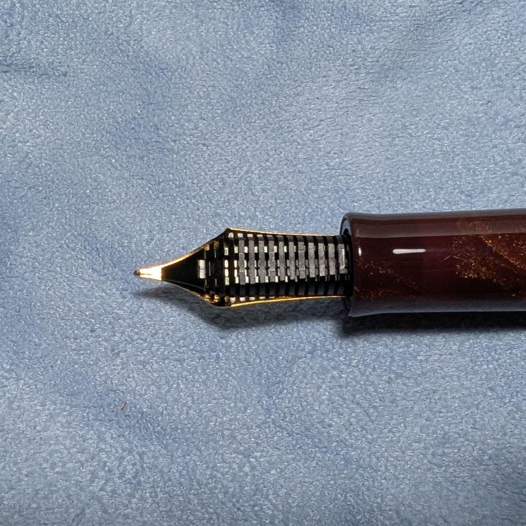 mu-様 伊東屋 ROMEO No.3 万年筆 深紫 Mニブ インクセット